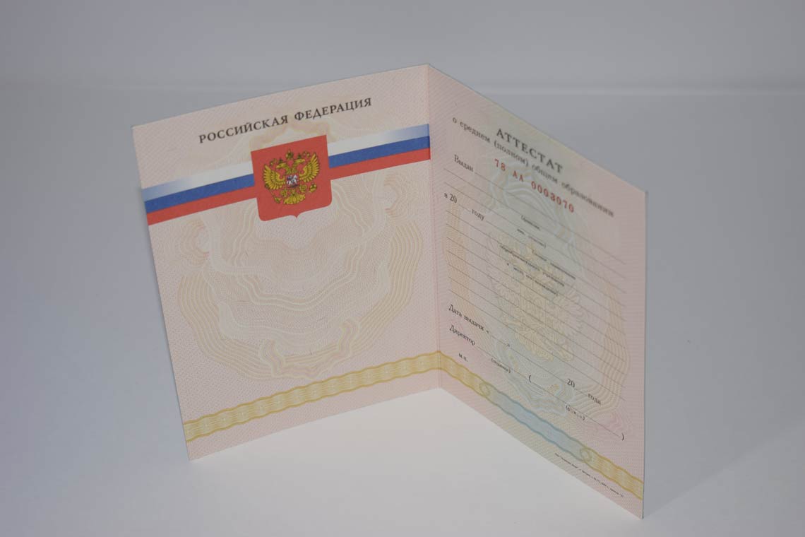 Аттестат 11 классов 2008-2009