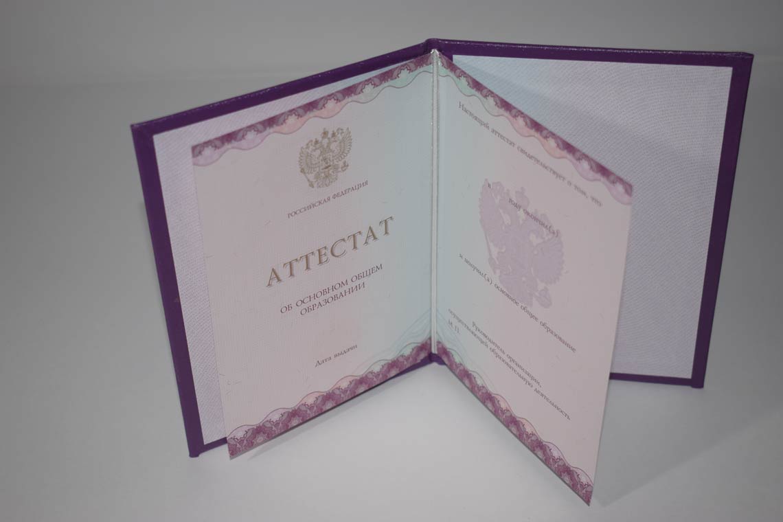 Аттестат 9 классов 2014-2025