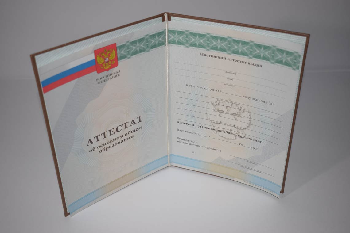 Аттестат 9 классов 2010-2013